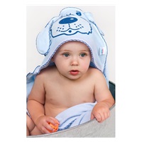 Baby terry towel 80x80 doggy yellow