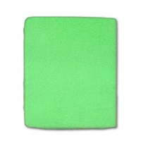 Terry crib sheet green