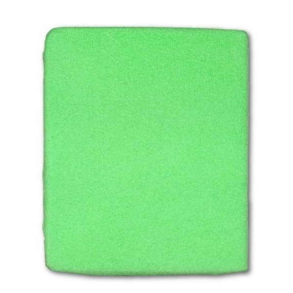 Terry crib sheet green