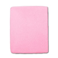 Terry crib sheet pink