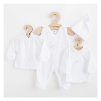 4-piece set white, size 62 (3-6m)