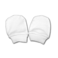 Gloves for newborn white, size 56 (0-3m)