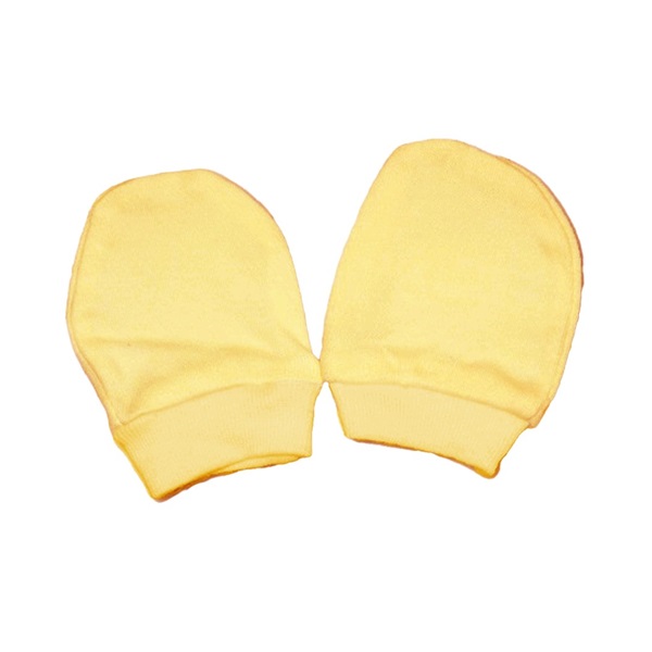 Gloves for newborn yellow, size 56 (0-3m)