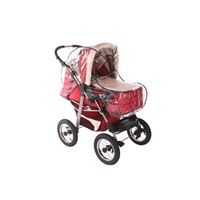 Waterproof foil for pushchair - adjustable handle