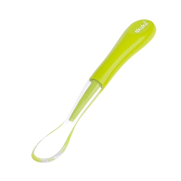 Baby spoon Akuku green