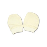 Gloves for newborn beige, size 56 (0-3m)