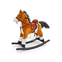 Rocking horse with melody Milly Mally Mustang light brown