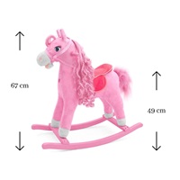 Rocking horse with melody Milly Mally Princess pink