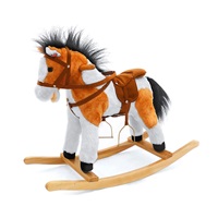 Rocking horse with melody Milly Mally Jurášek light brown