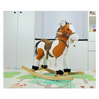 Rocking horse with melody Milly Mally Jurášek light brown