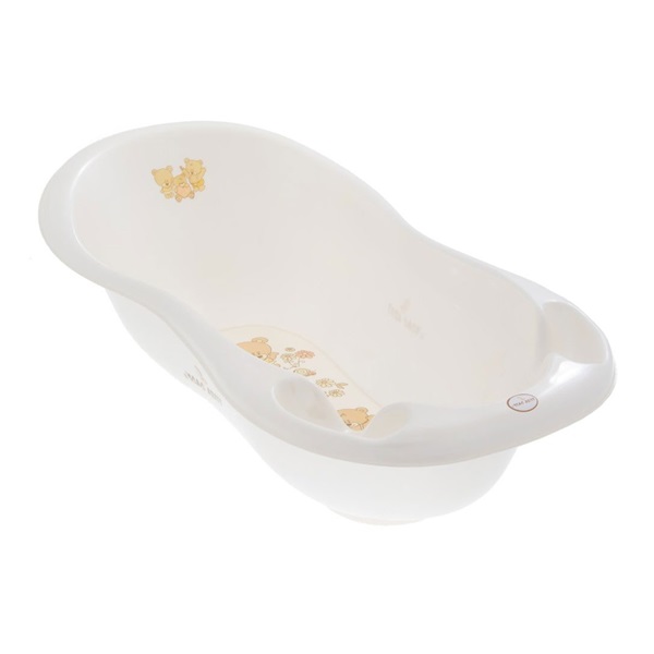 Anatomical bathtub 102 cm white - teddy bear