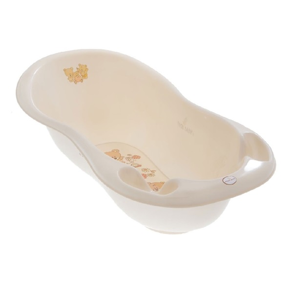 Anatomical bathtub 102 cm beige - teddy bear