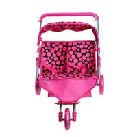Sports stroller for 2 dolls PlayTo Klaudia pink