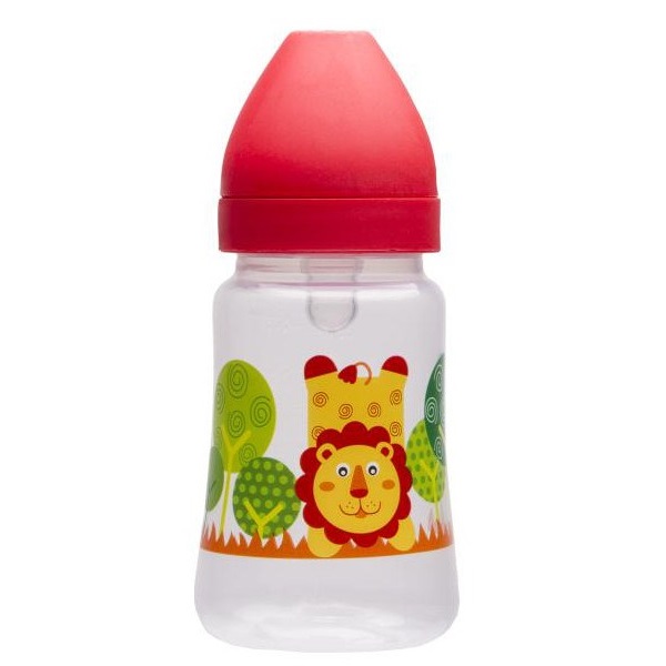 Wide-mouth bottle Akuku 250 ml red