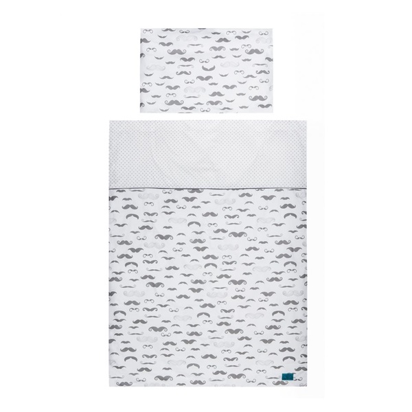 5-part bed linen Belisima Little Man 100/135 grey