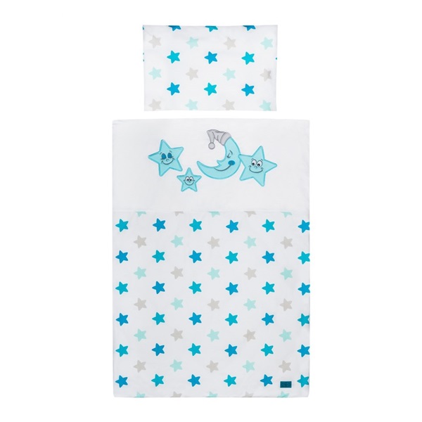 6-part bed linen Belisima Merry Stars 100/135 blue