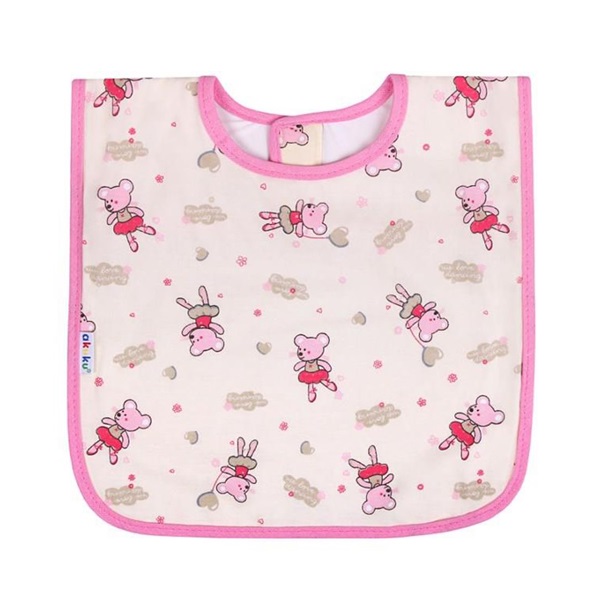 Baby bib Akuku for girls