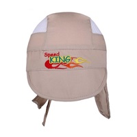 New Baby Speed King beige summer baby cap-scarf, size 116 (5-6 years)