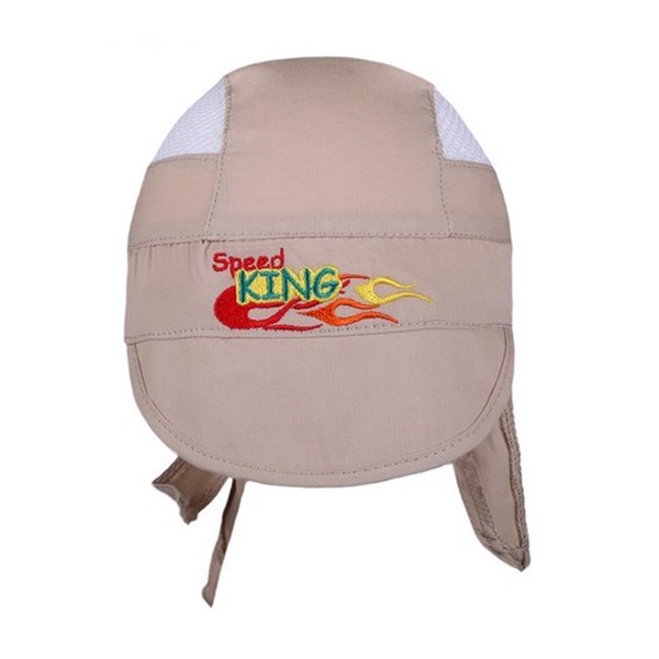 New Baby Speed King beige summer baby cap-scarf, size 116 (5-6 years)