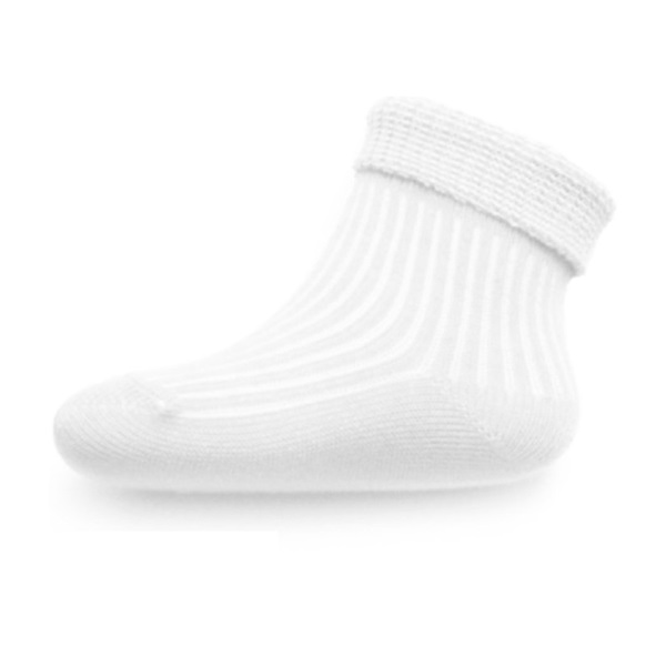 Baby striped socks New Baby white, size 56 (0-3m)