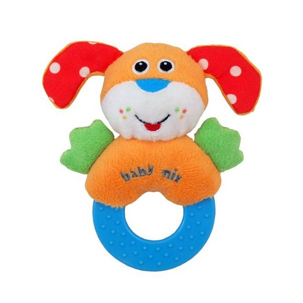 Baby Mix Plush Rattle Dog