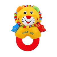 Baby Mix plush lion rattle