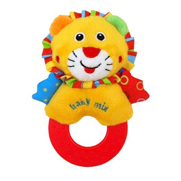 Baby Mix plush lion rattle