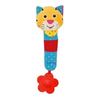 Baby Mix Tiger Whistling Plush Toy with Rattle