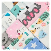 Flannel nappies with print NEW BABY 70x80 cm 10 pcs