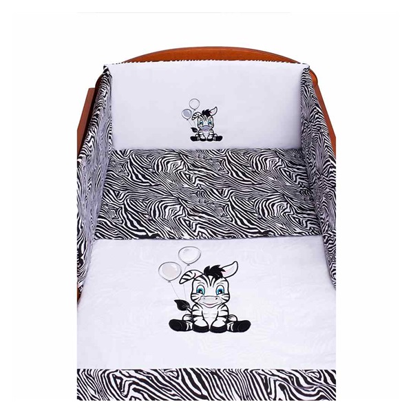 3-piece bedding New Baby Zebra 90/120 white-black