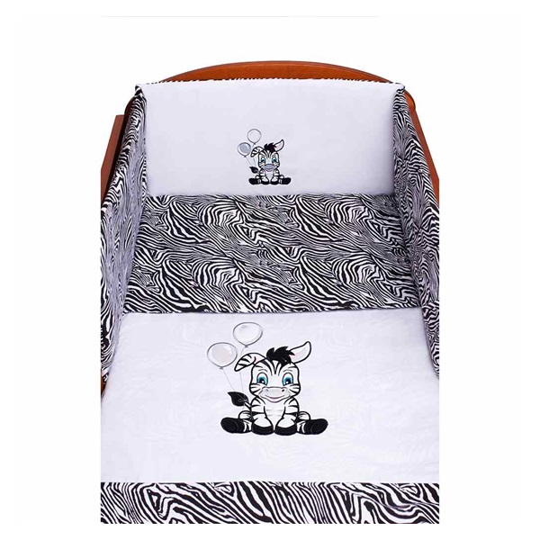 3-piece bedding New Baby Zebra 100/135 white-black