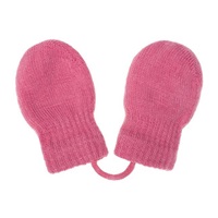 Baby winter gloves New Baby pink, size 56 (0-3m)