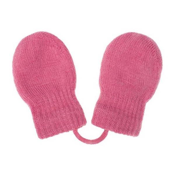 Baby winter gloves New Baby pink, size 56 (0-3m)