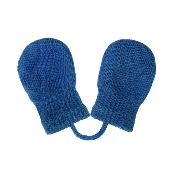 Baby winter gloves New Baby blue, size 56 (0-3m)