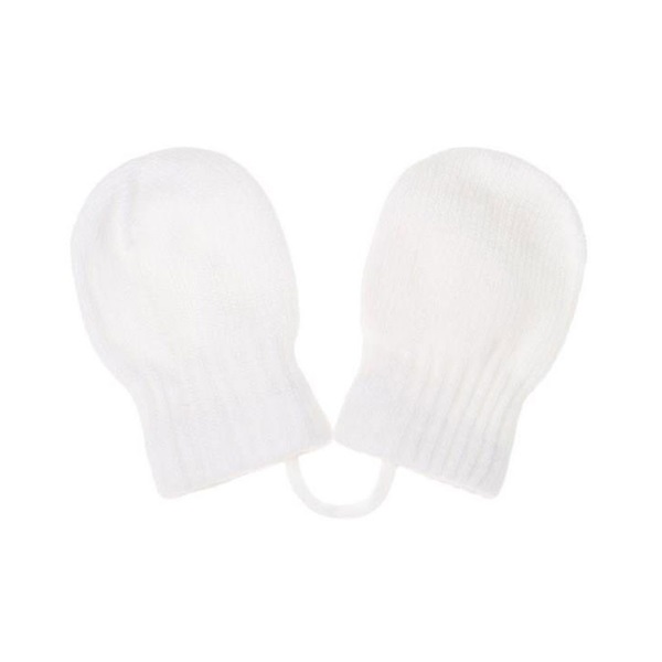 Baby winter gloves New Baby white, size 56 (0-3m)