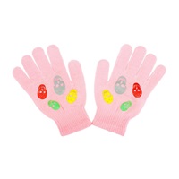 Baby winter gloves New Baby Girl light pink, size 122 (6-7 years)