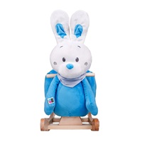 Rocking toy with melody PlayTo rabbit blue