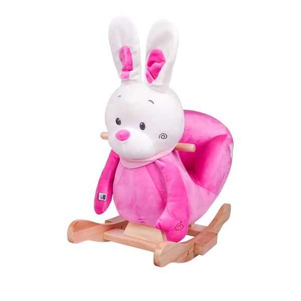 Rocking toy with melody PlayTo bunny pink