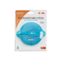 Dětská miska s přísavkou a se lžičkou Akuku modrá