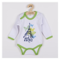 New Baby Towns Green Long Sleeve Baby Bodysuit, size 62 (3-6m)