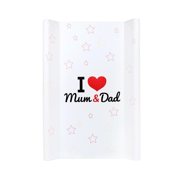 Changing mat New Baby I love Mum and Dad white 50x70cm