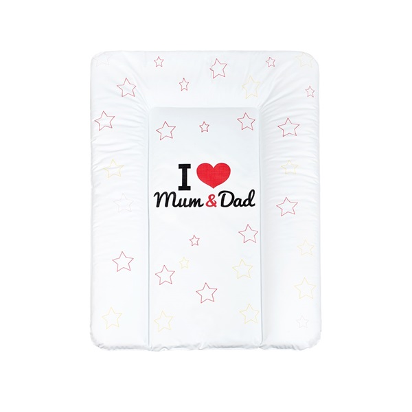 Changing mat New Baby I love Mum and Dad white 70x50cm