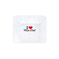 Changing mat New Baby I love Mum and Dad white 85x70cm