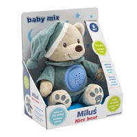 Teddy bear with projector Baby Mix blue