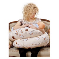 Universal nursing pillow in the shape of C New Baby Sheep beige