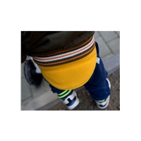 Baby bib 0-5 years VG anthracite-lime, size 6-18 m