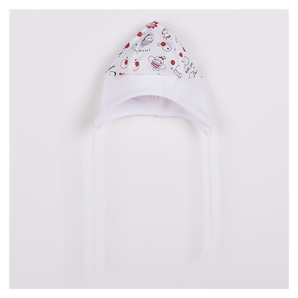 Baby cotton cap New Baby Ladybug, size 68 (4-6m)