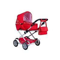 New Baby Monika Red 2in1 Baby Stroller for Dolls