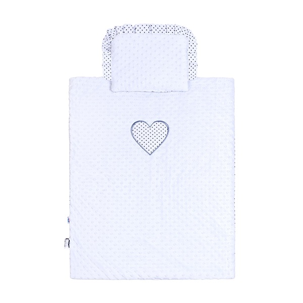 New Baby white Minky stroller blankets