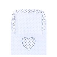 New Baby white Minky stroller blankets